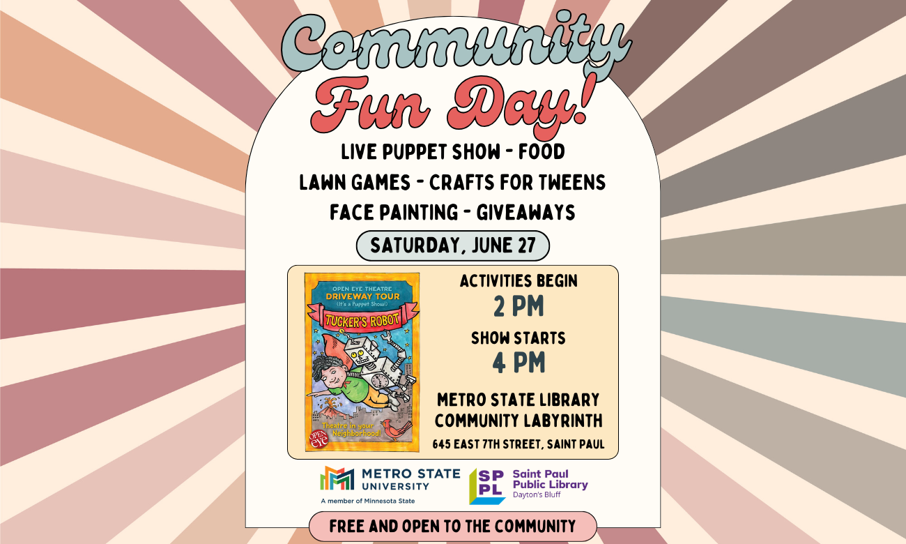 Event flyer with colorful images and text